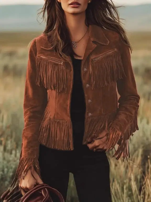 Cowgirl Fringed Suede Jacket