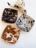 Cowhide Leather Tray - Jewelry Storage