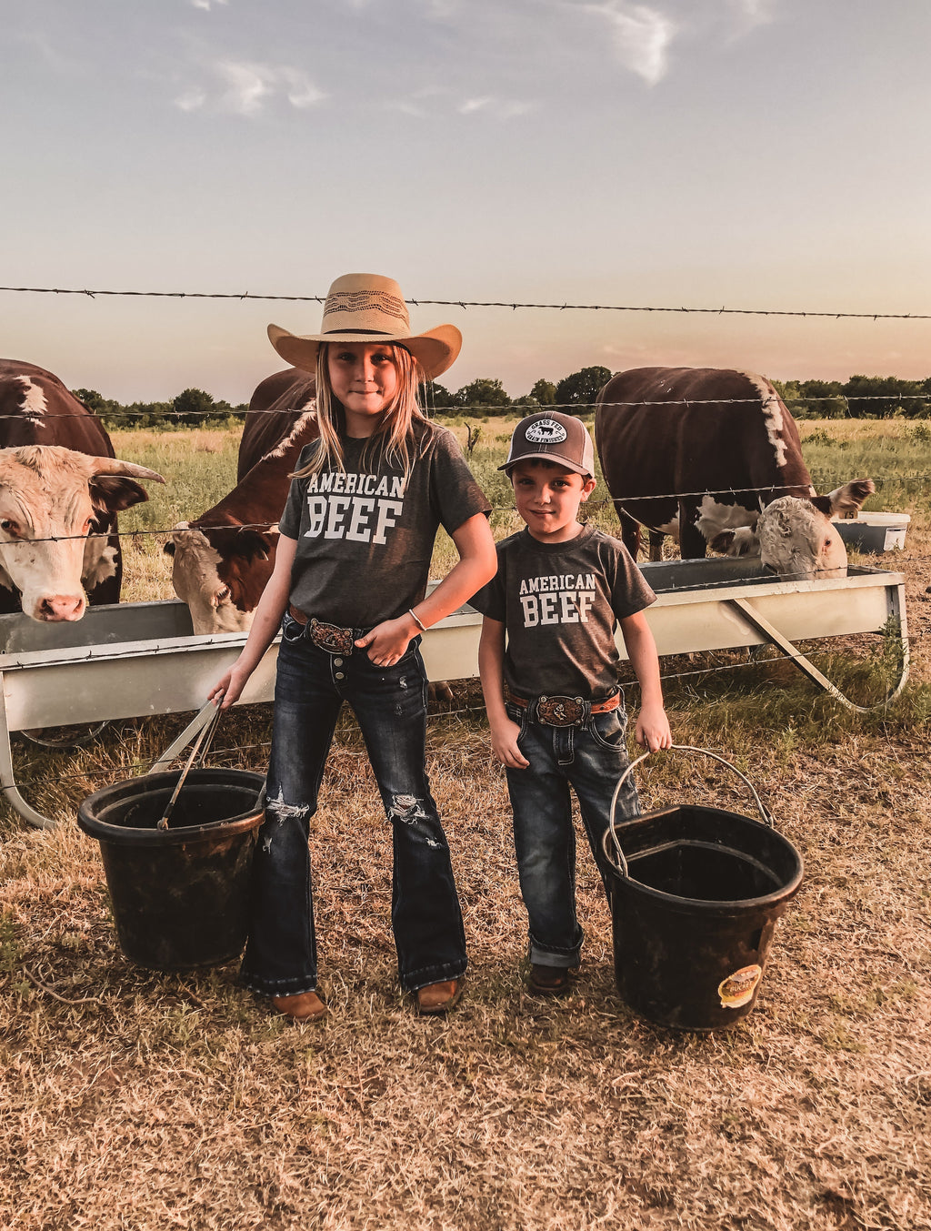 Cowkid American Beef Kids' T-Shirt, supplier view 3