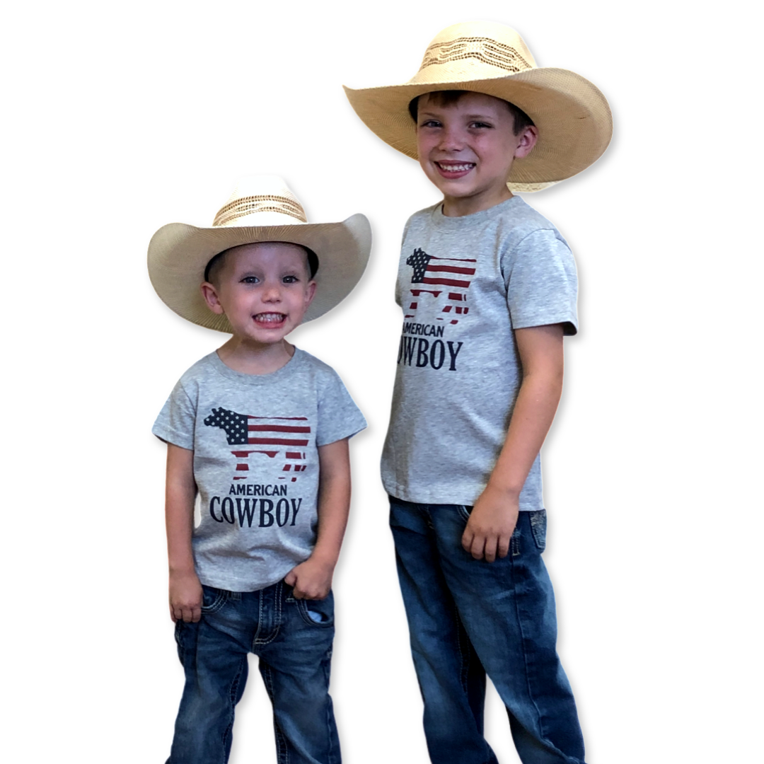 Cowkid American Cowboy Kids' T-Shirt, supplier view 2
