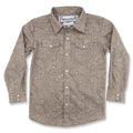 Cowkid Beige Paisley Long Sleeve Pearl Snap