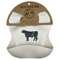 Cowkid Cream Beef Cuts Baby Bib