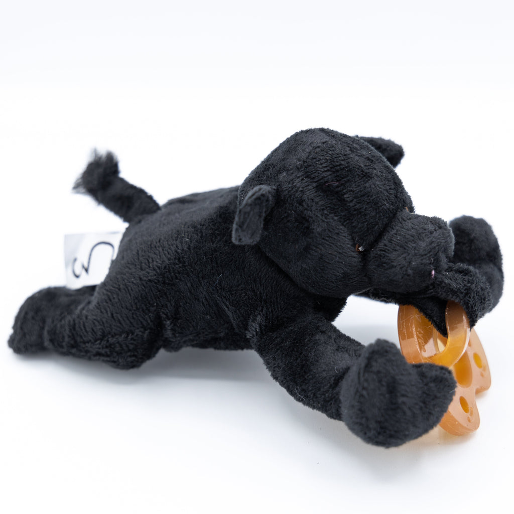 Cowkid Detachable Western Animal Pacifiers, angus cow design
