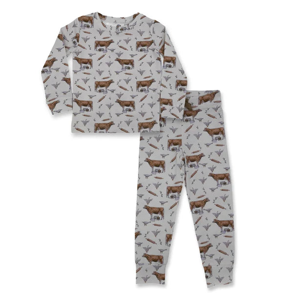 Cowkid Homestead Long Sleeve Set