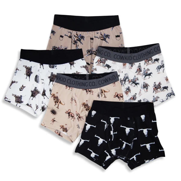 Cowkid Rodeo Cowboy Boxer Briefs (5 Pack)