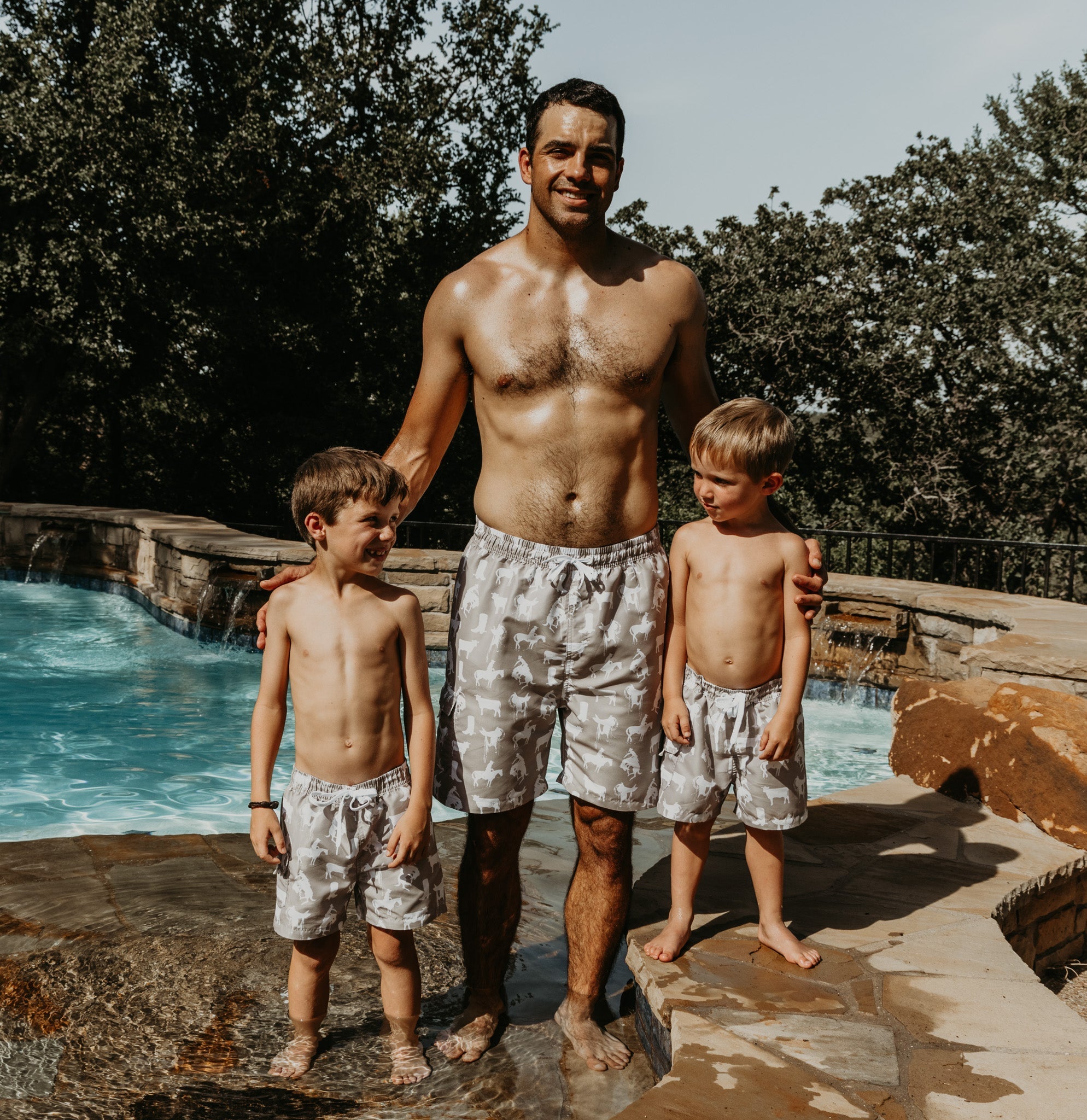 Cowkid Rustic Roots Swim Trunks, supplier view 2