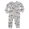 Cowkid Spring on the Ranch Ruffled Folding Feet Jammies