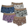 Cowkid Vintage Cowgirl Girls' Shorties, 5-Pack