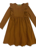 Girls Caramel Shoulder Dress