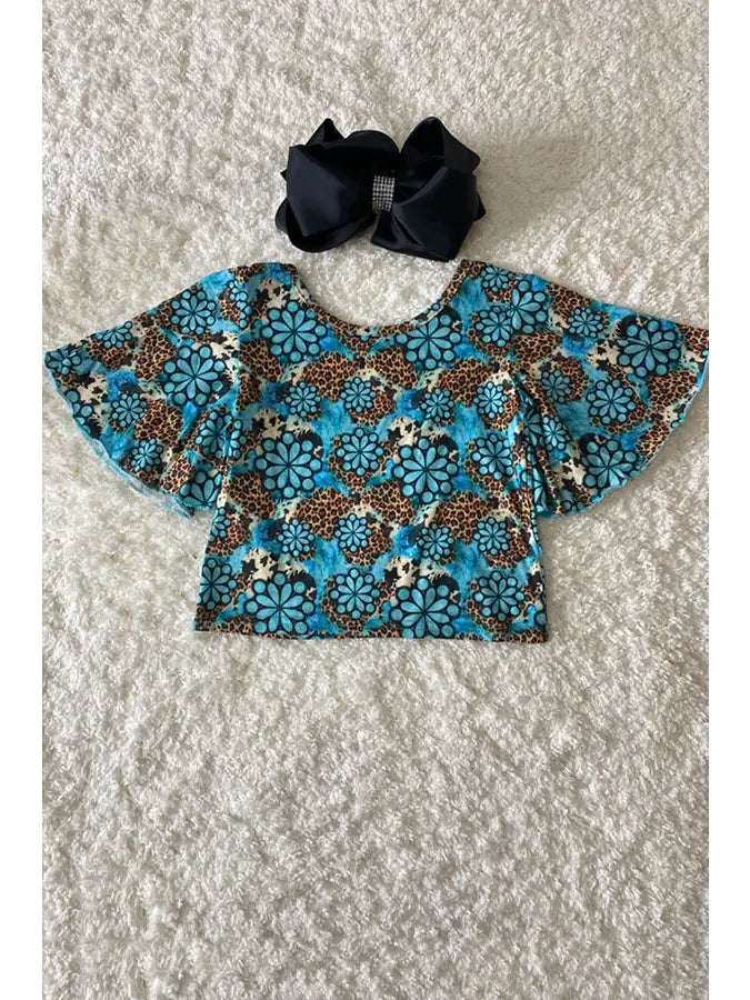 Leopard & Floral Turquoise