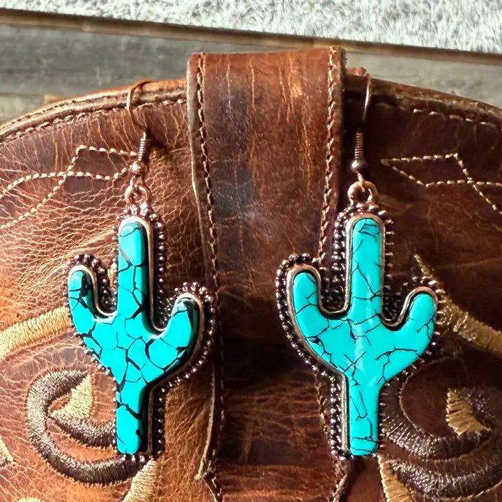 Cactus Dangle Earrings