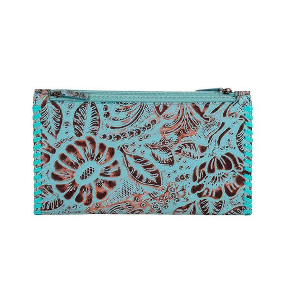 Delilah Creek Hand-tooled Stitched Wallet S-8494