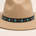 Turquoise Studded Western Cowboy Hat Band