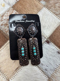 Double Layer Bronze Earrings