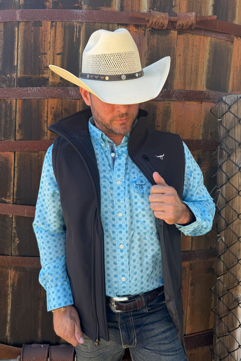 Drover Black Concealed Carry Softshell Vest, product view 2