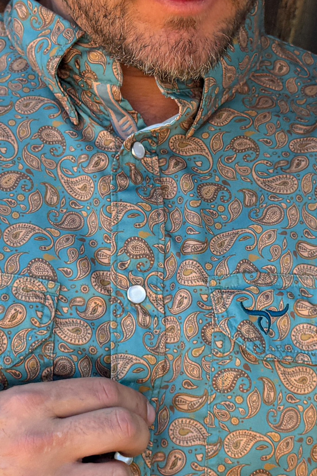 Drover Buckeye Long-Sleeve Performance Vent Shirt, product view 2