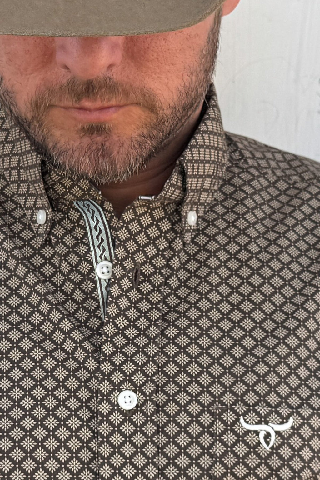 Drover Cheyenne Long-Sleeve Cotton Western Shirt, product view 3