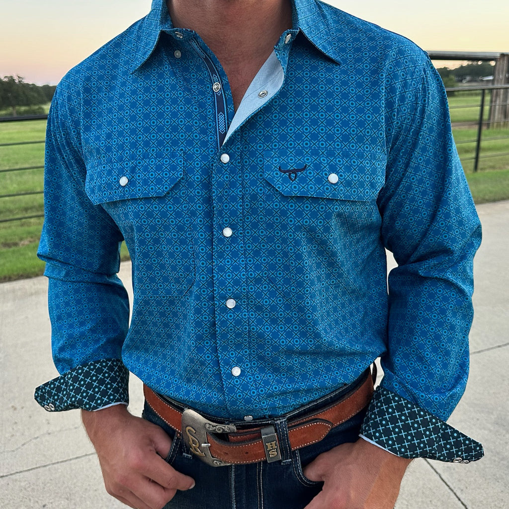 Drover Highwaymen Long-Sleeve Performance Vent Shirt, product view 2