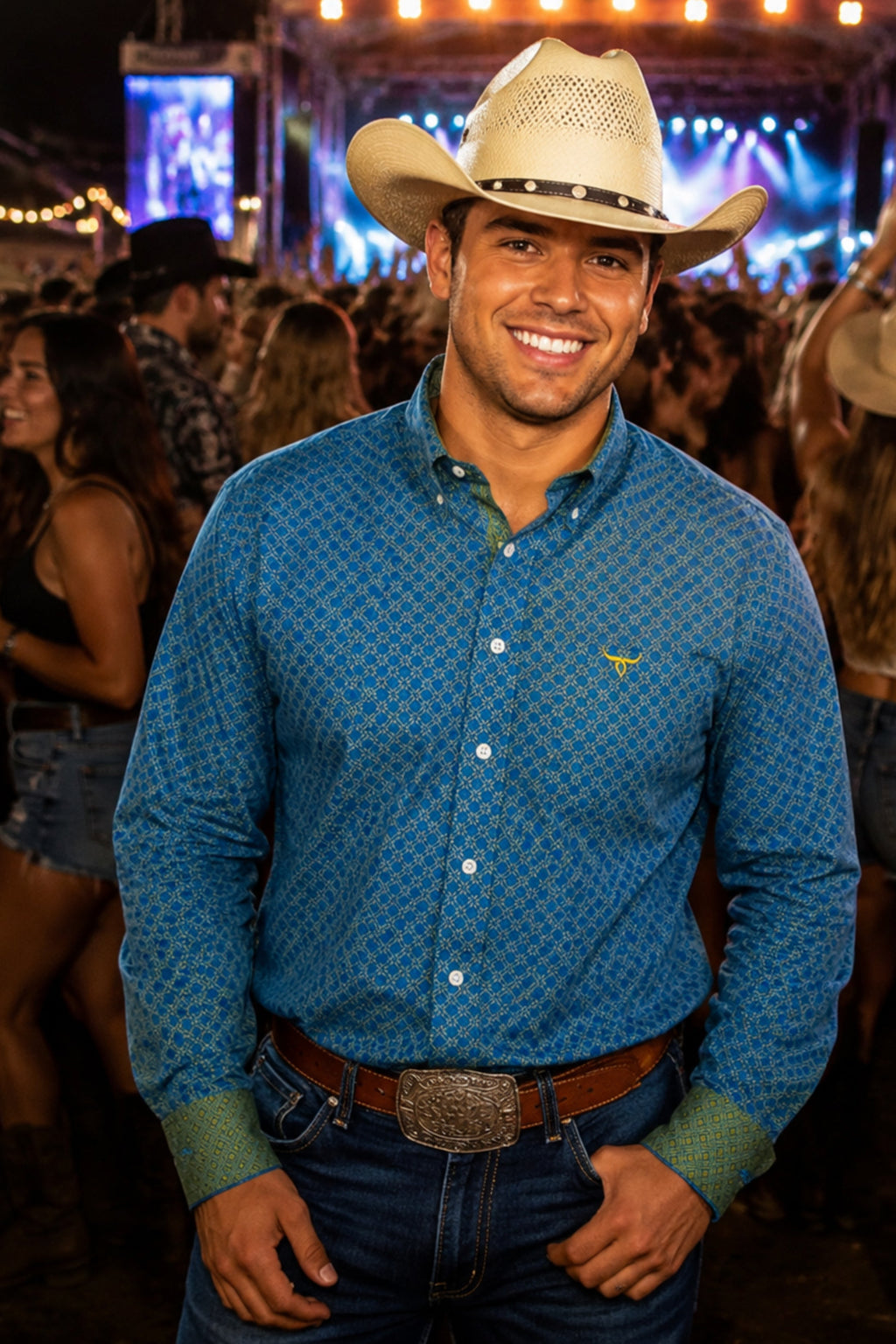 Drover Outrider Long-Sleeve Cotton Western Shirt, product view 2