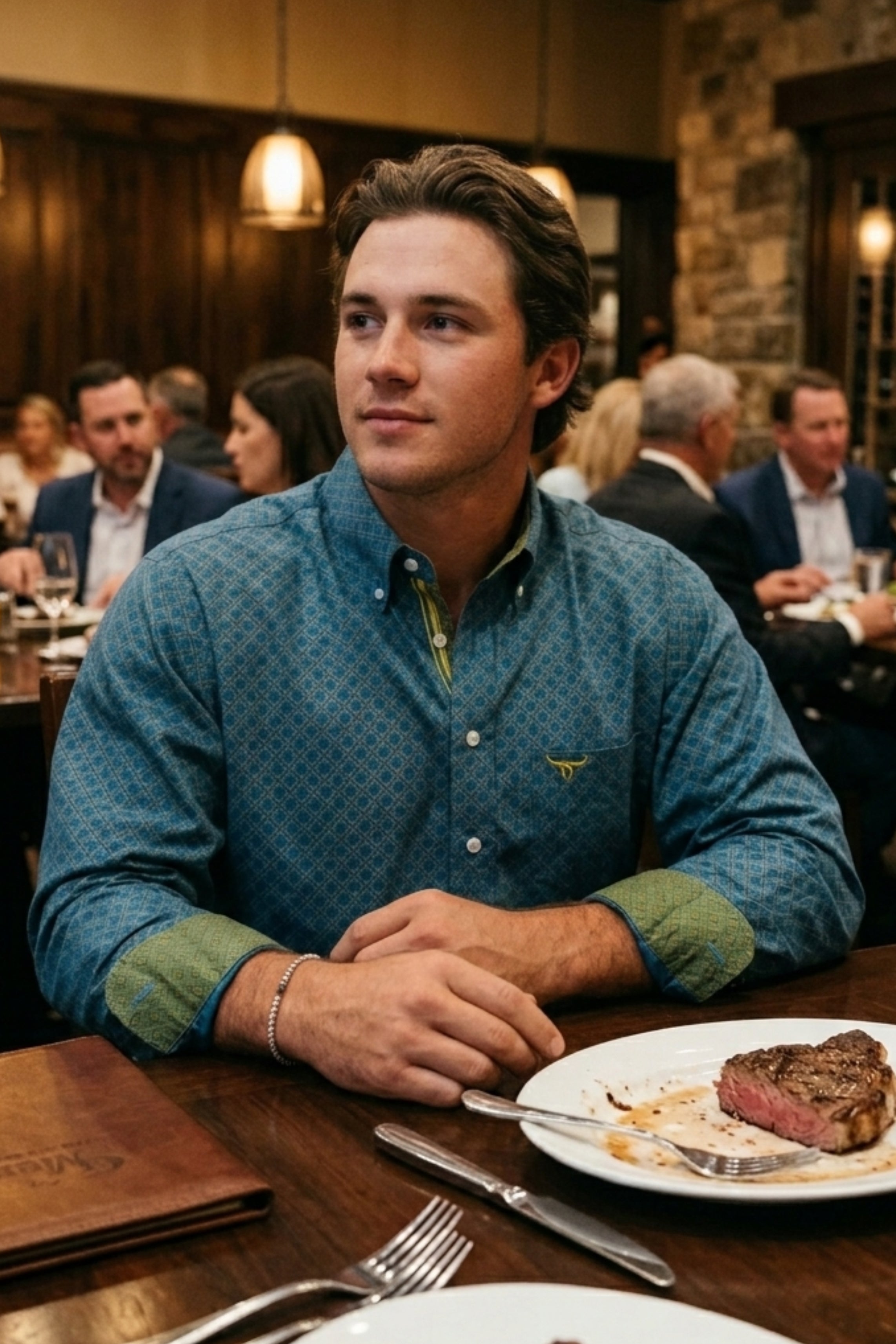 Drover Outrider Long-Sleeve Cotton Western Shirt, product view 3