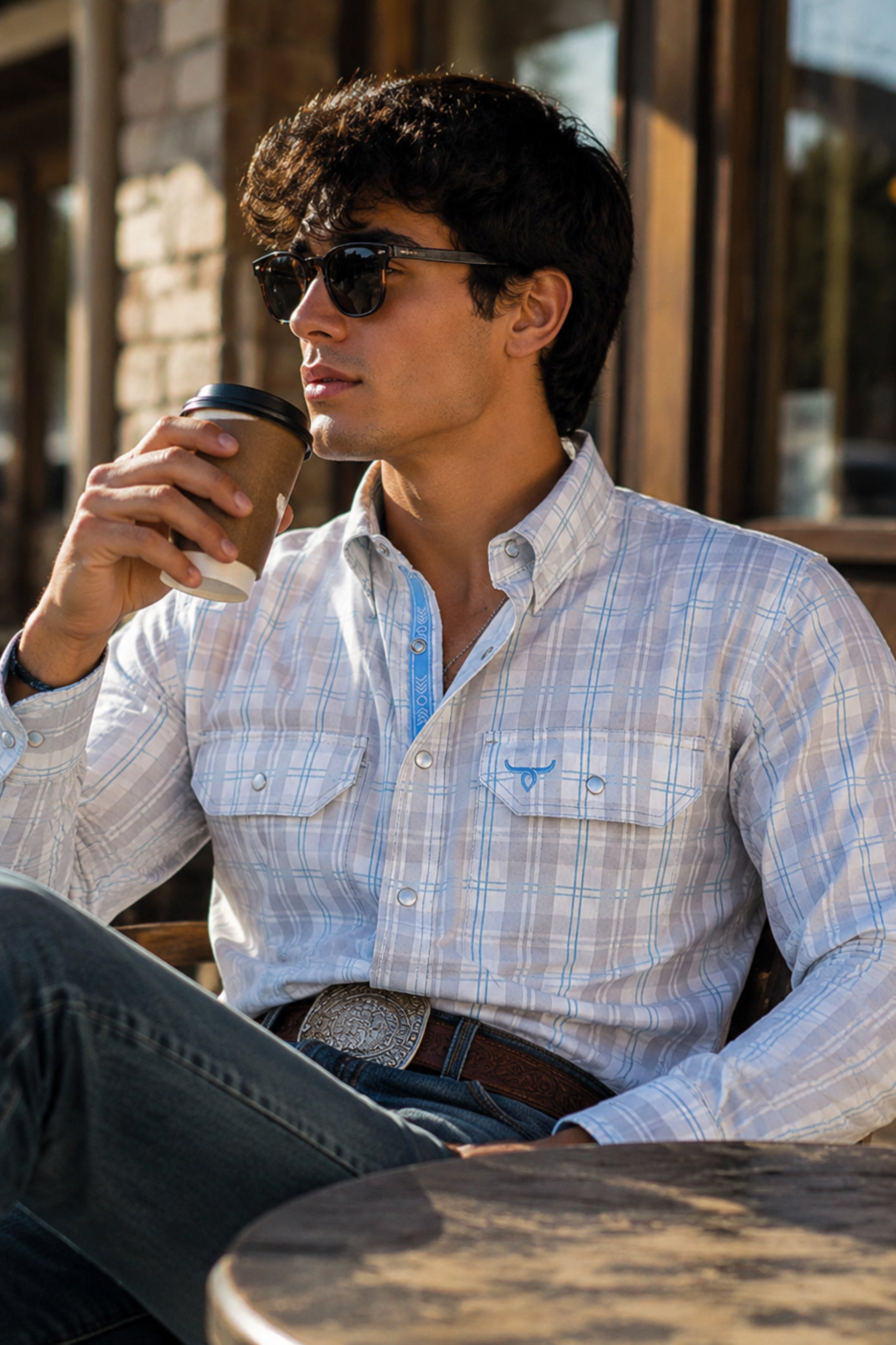 Drover Tombstone Long-Sleeve Performance Vent Shirt, product view 2