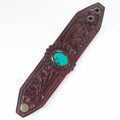 Hand Tooled Leather Cuff Bracelet