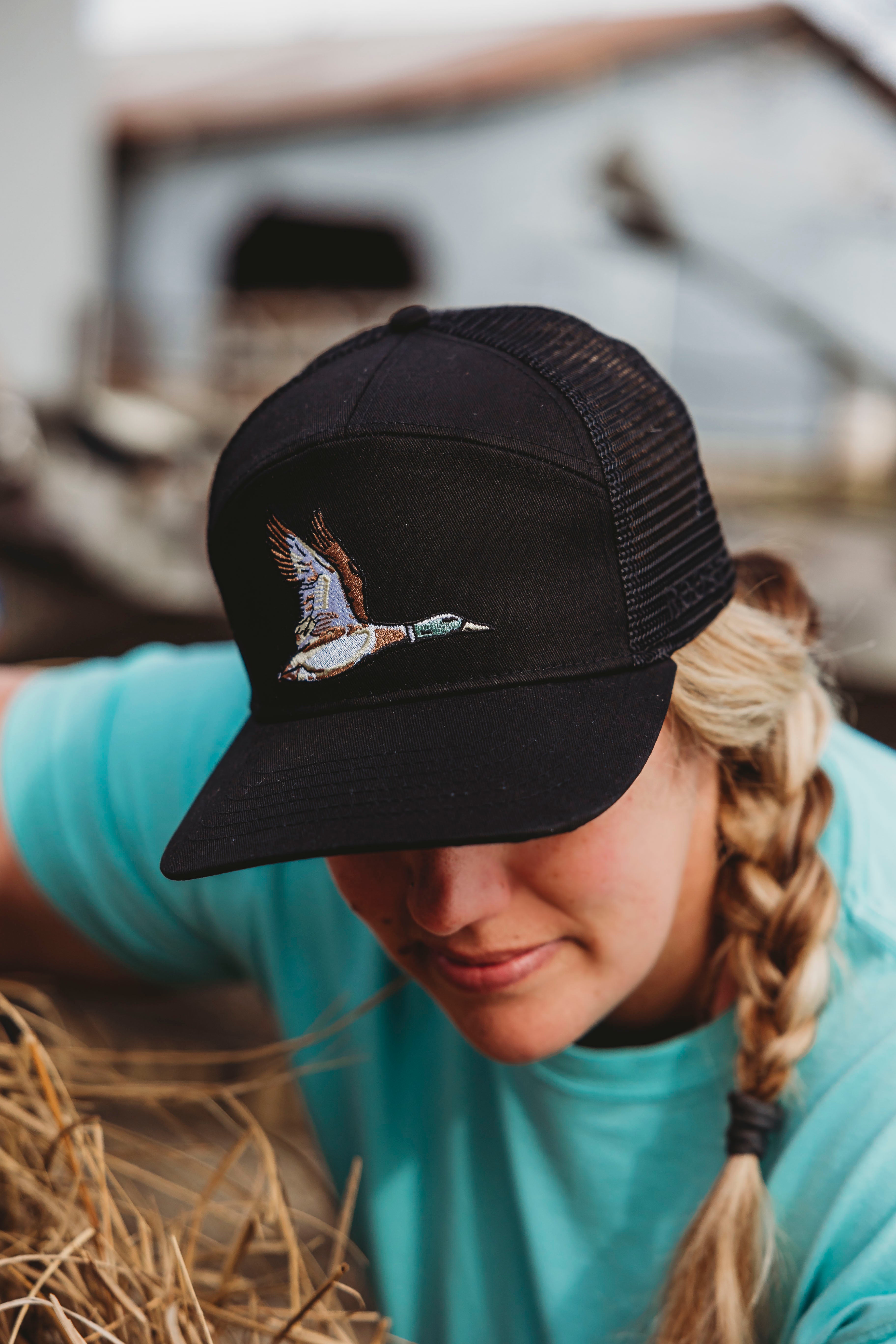 Fieldstone Roost Black 7 Panel Duck Hat (R-RH-R-35), supplier view 2