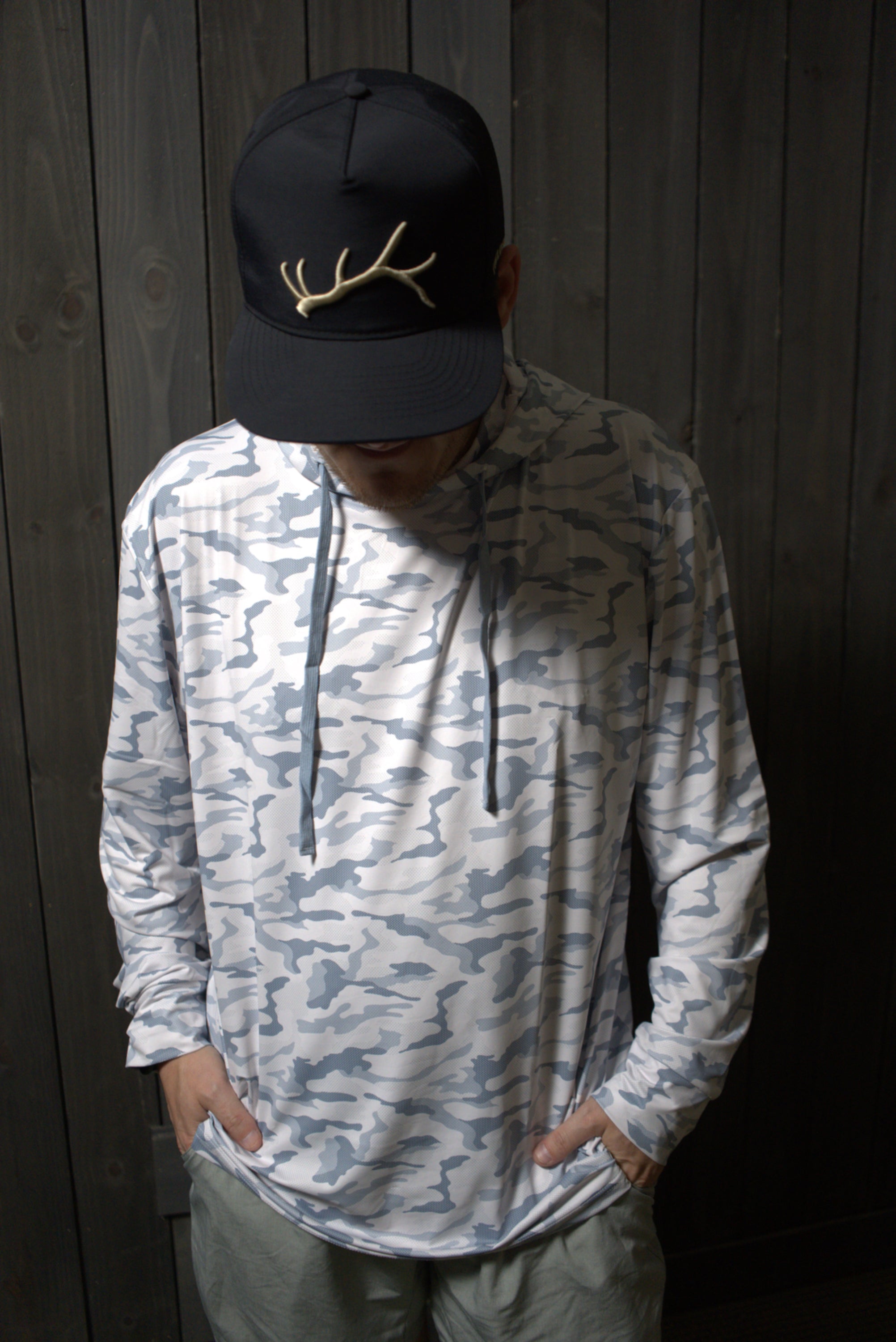 Fieldstone Youth Snow Camo Performance Hoodie (R703Y), supplier view 2