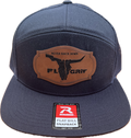 FL Grit Navy Richardson 168 Leather Bull Patch Hat
