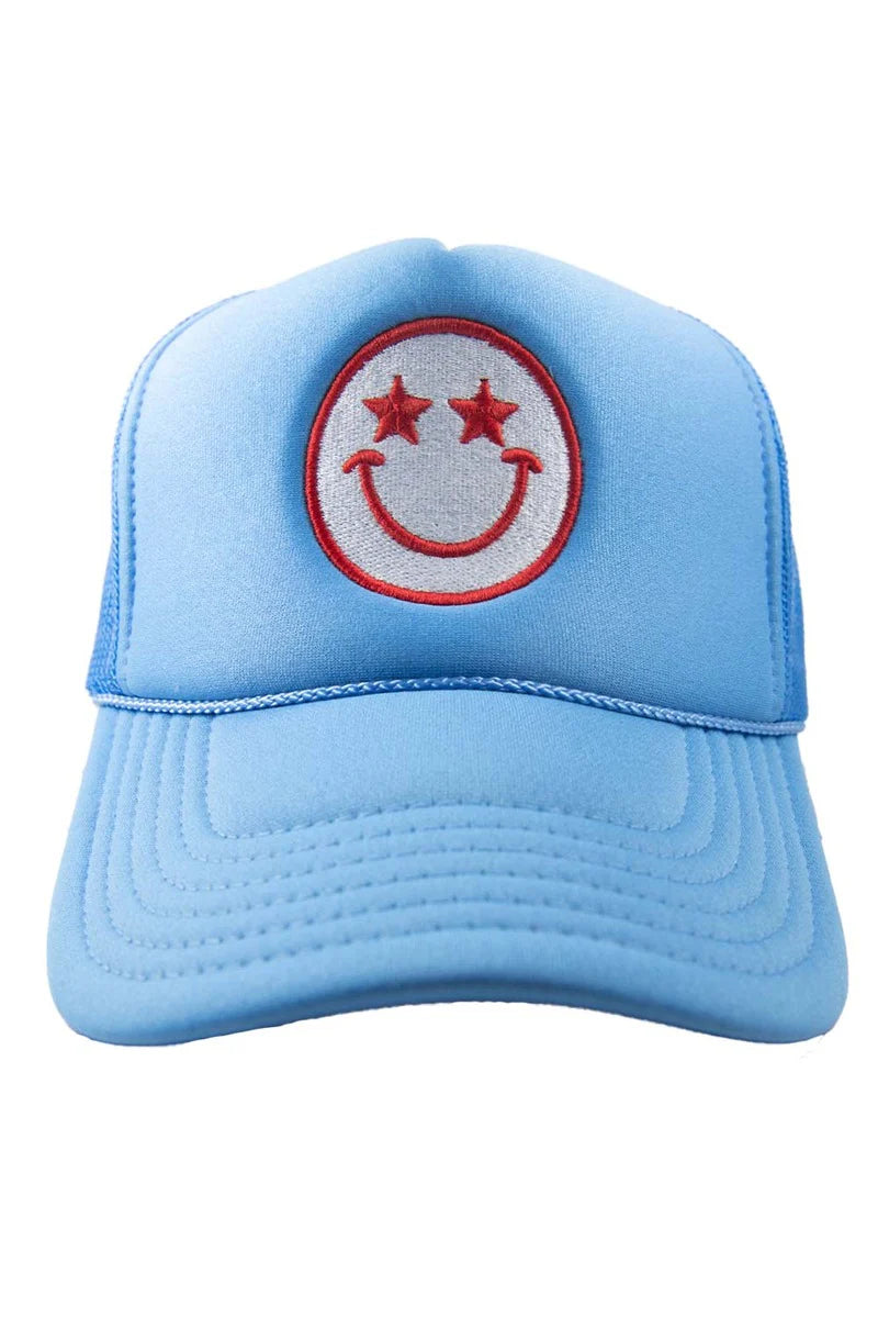 Star Eye Happy Face Hat
