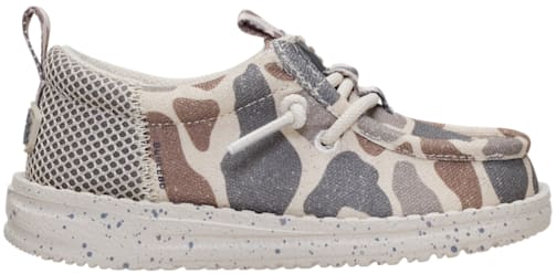 HEYDUDE HEYDUDE X BURLEBO Wally Funk Toddler Deer Camo - Taupe/Camo (45953-2JE), supplier view 2