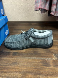 HEYDUDE Wally Stretch Sox - Granite Grey / Black (41898-1U4)