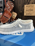 HEYDUDE Wally Stretch Sox - Storm White (41898-1UO)