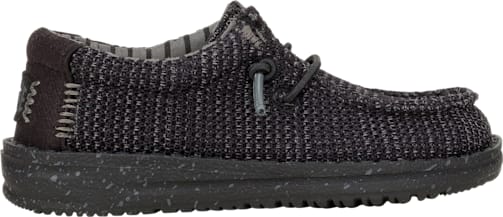 HEYDUDE Wally Toddler Stretch Sox - Black / Black (42073-060), supplier view 2