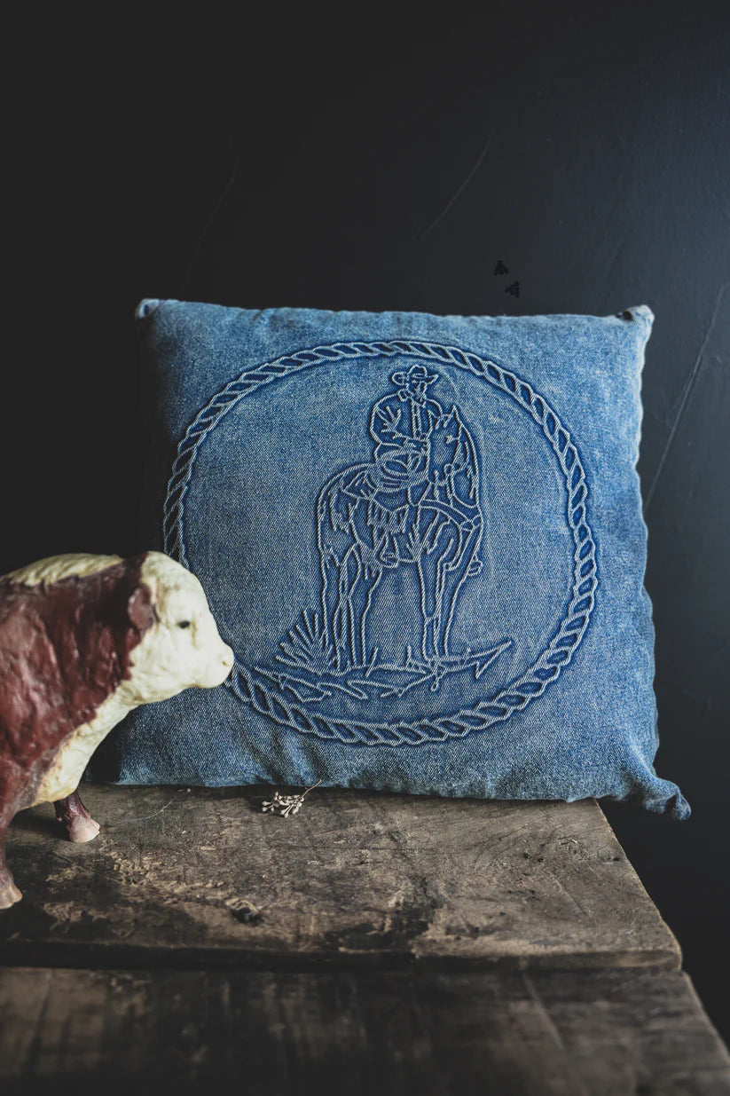 The Demin Boss Pillow Cover