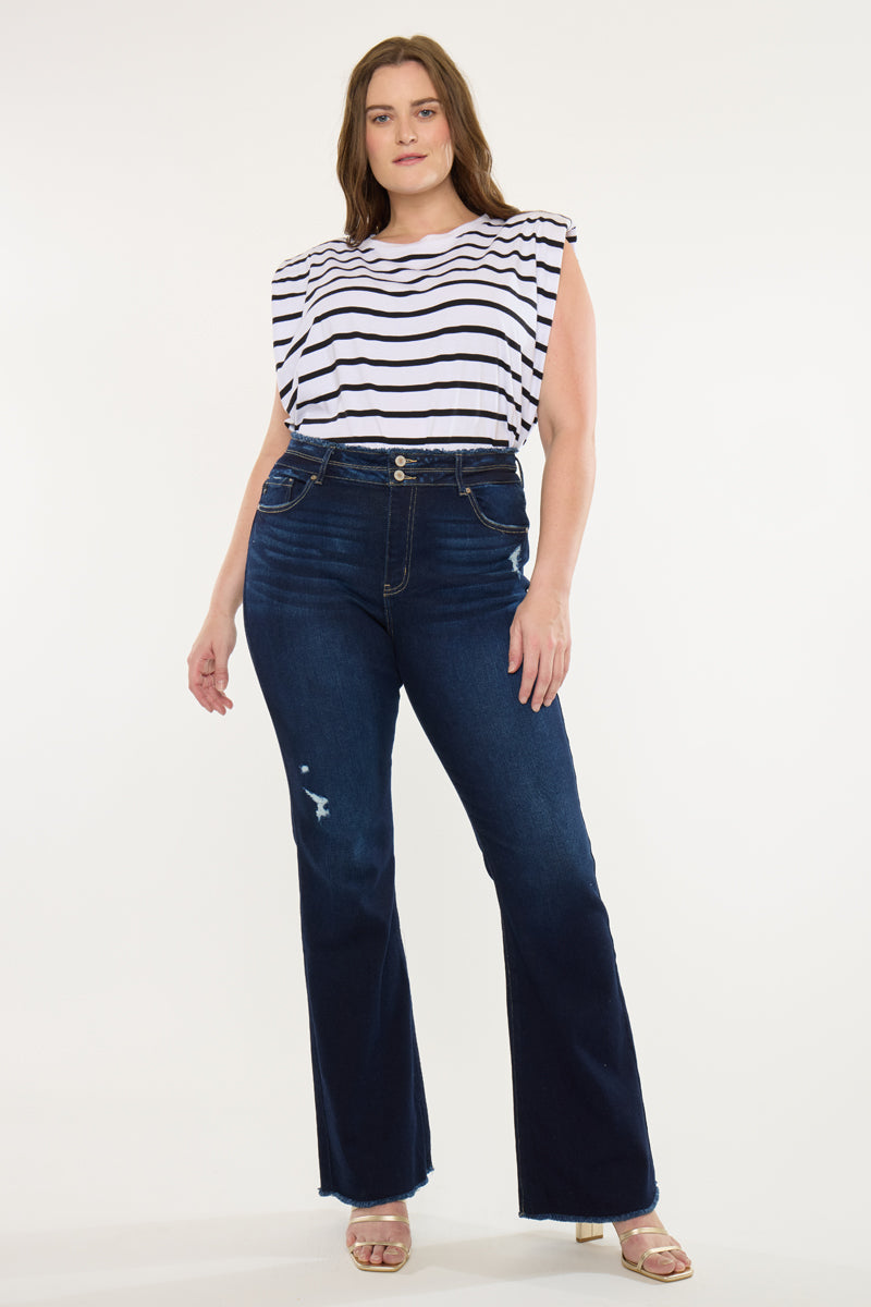 KanCan Gill High Rise Flare (Plus Size), supplier view 3