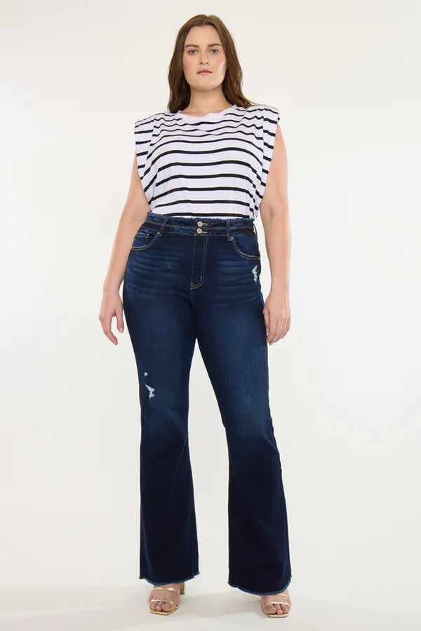 KanCan Gill High Rise Flare (Plus Size)