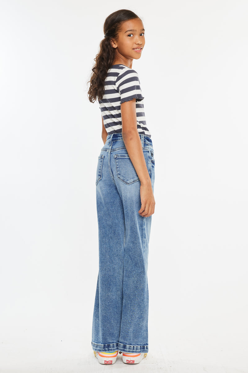 KanCan Glen High Rise Kids Wide Flare, supplier view 3