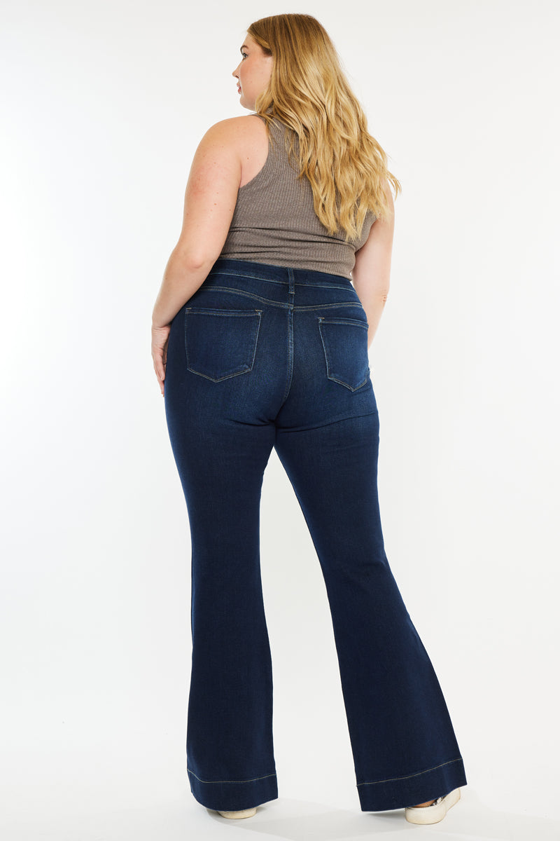 KanCan Nancy High Rise Flare (Plus Size), supplier view 2