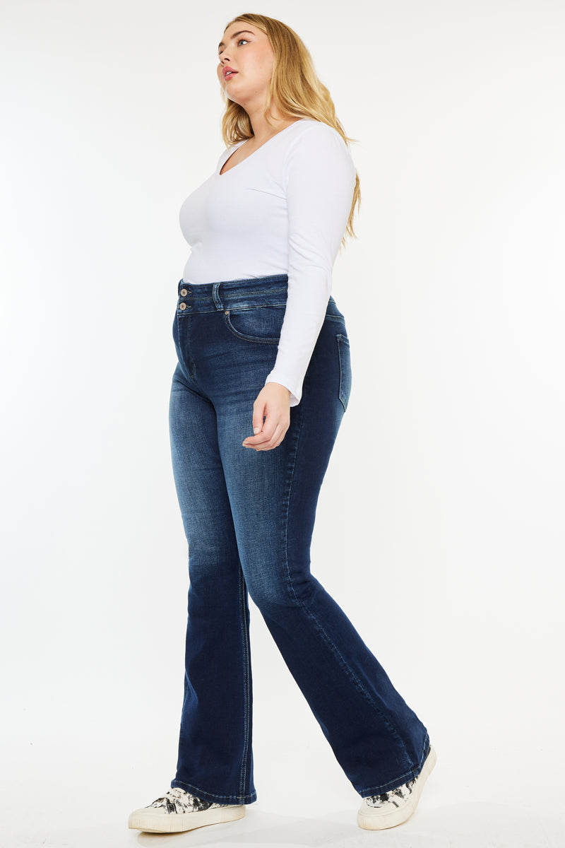 KanCan Samaria High Rise Skinny Bootcut (Plus Size), supplier view 3
