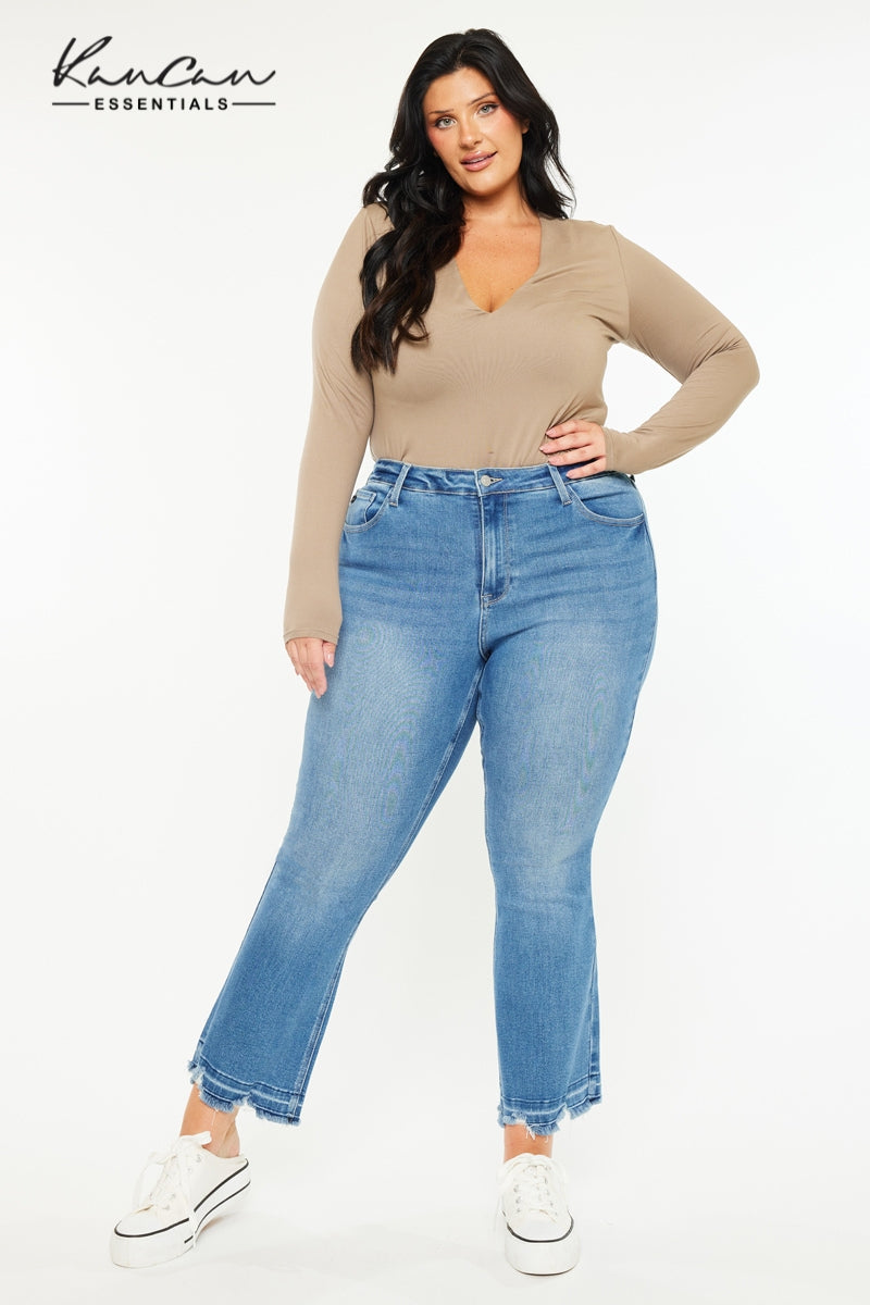 KanCan Vera Essentials High Rise Crop Bootcut (Plus Size), supplier view 2