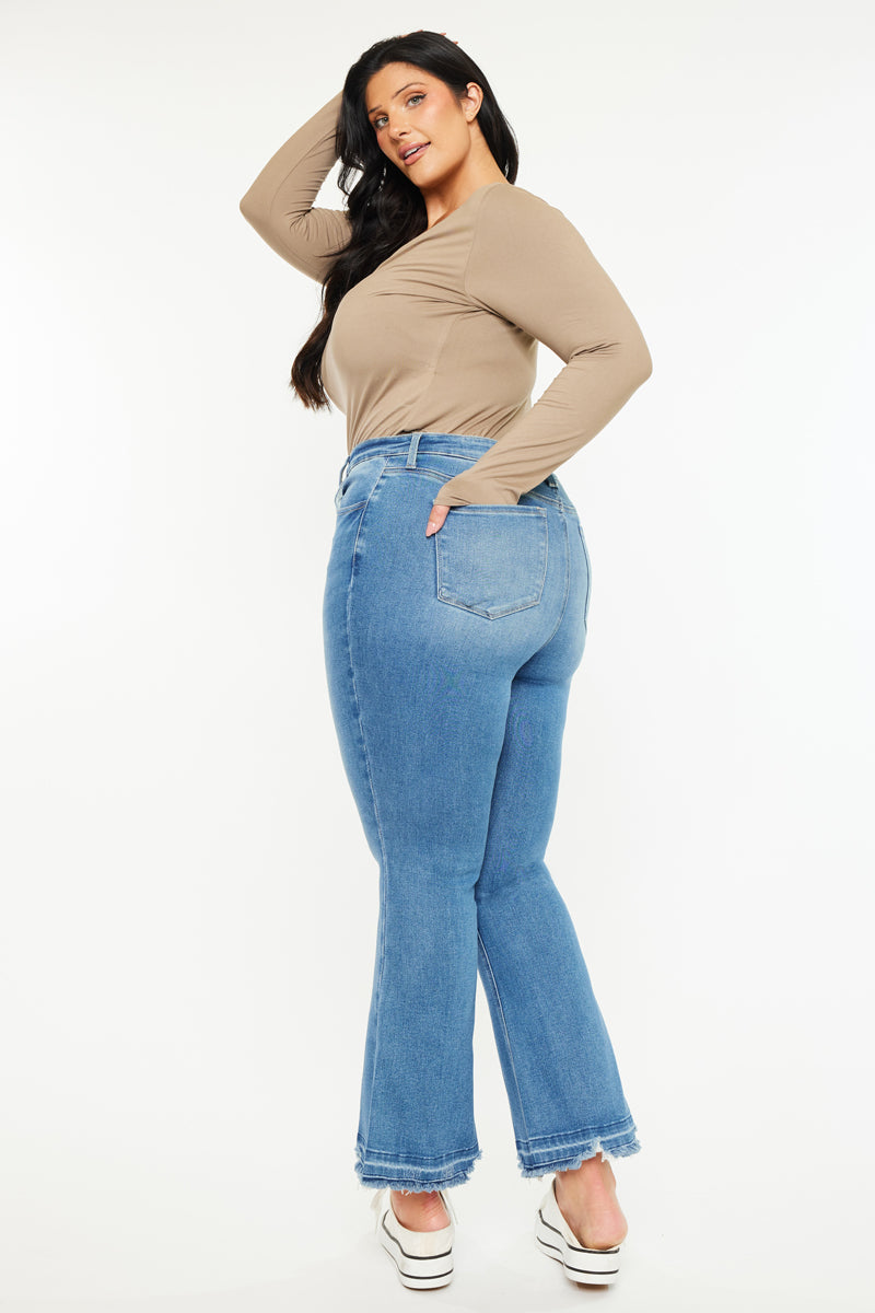 KanCan Vera Essentials High Rise Crop Bootcut (Plus Size), supplier view 3