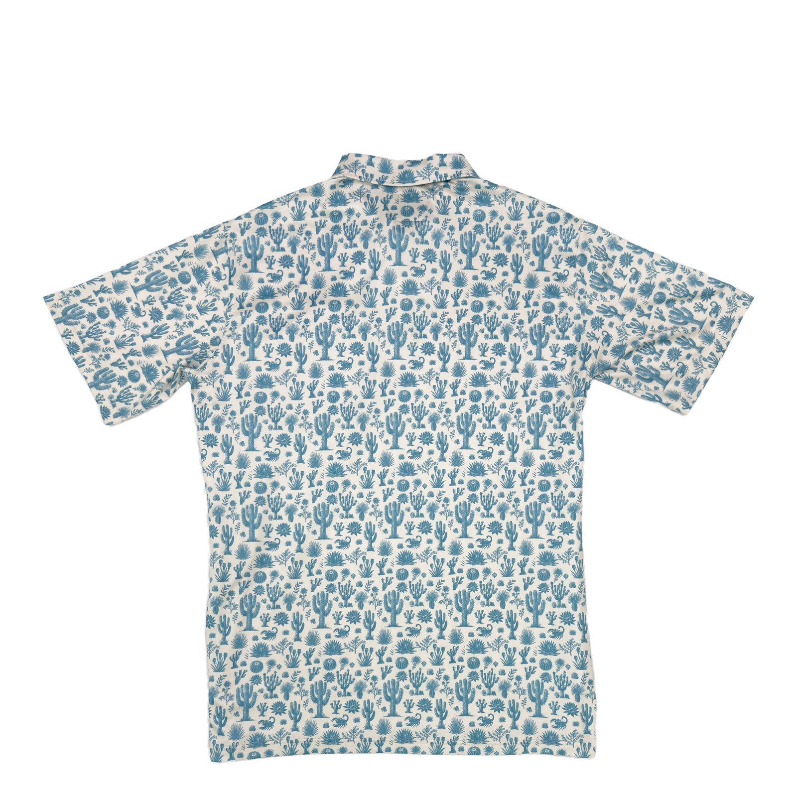 Lazy J Men's Blue Cactus Pearl Snap Polo - view 3