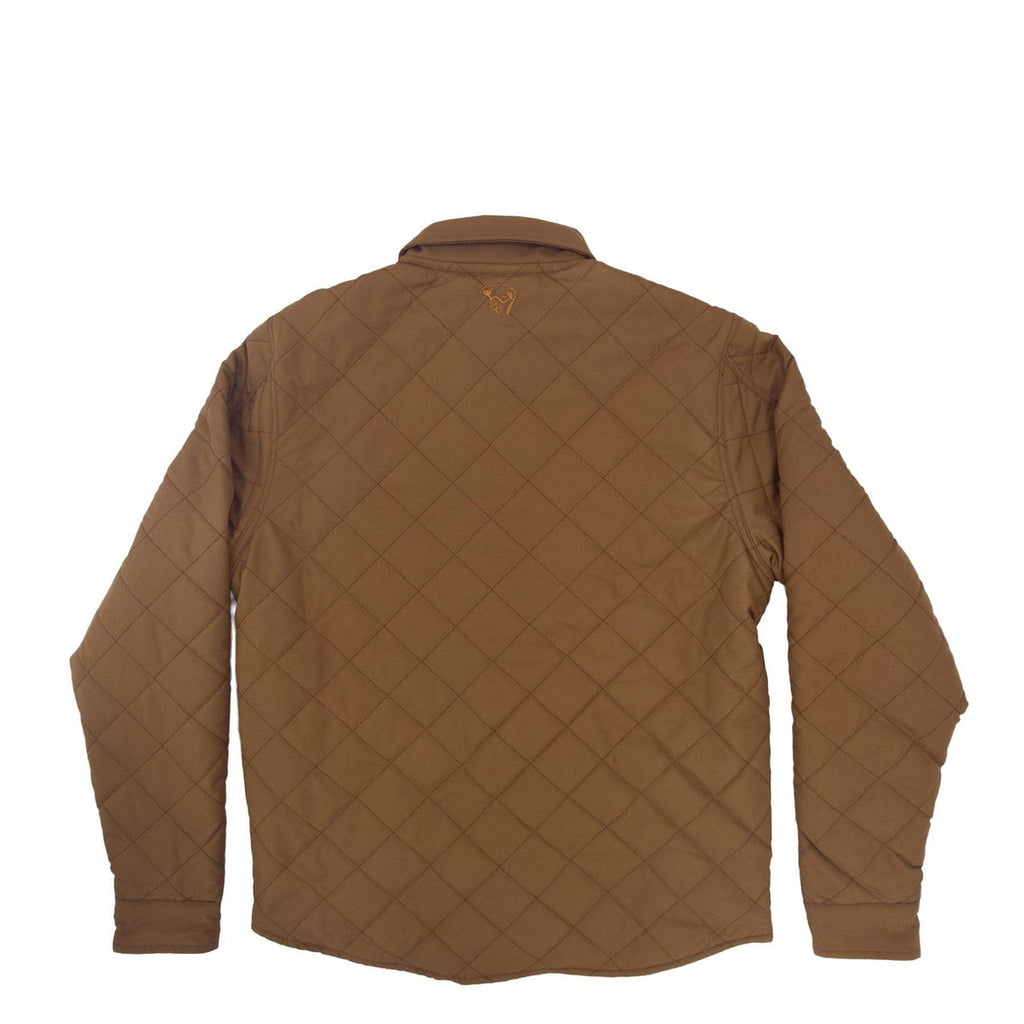 Lazy J Quilted Poly Jacket coyote brown view 3