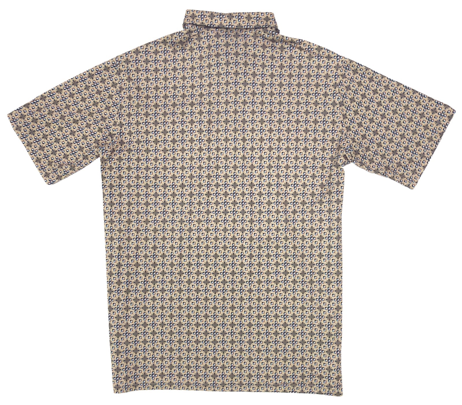 Lazy J Men's Tan and Brown Geometric Pearl Snap Polo - view 3