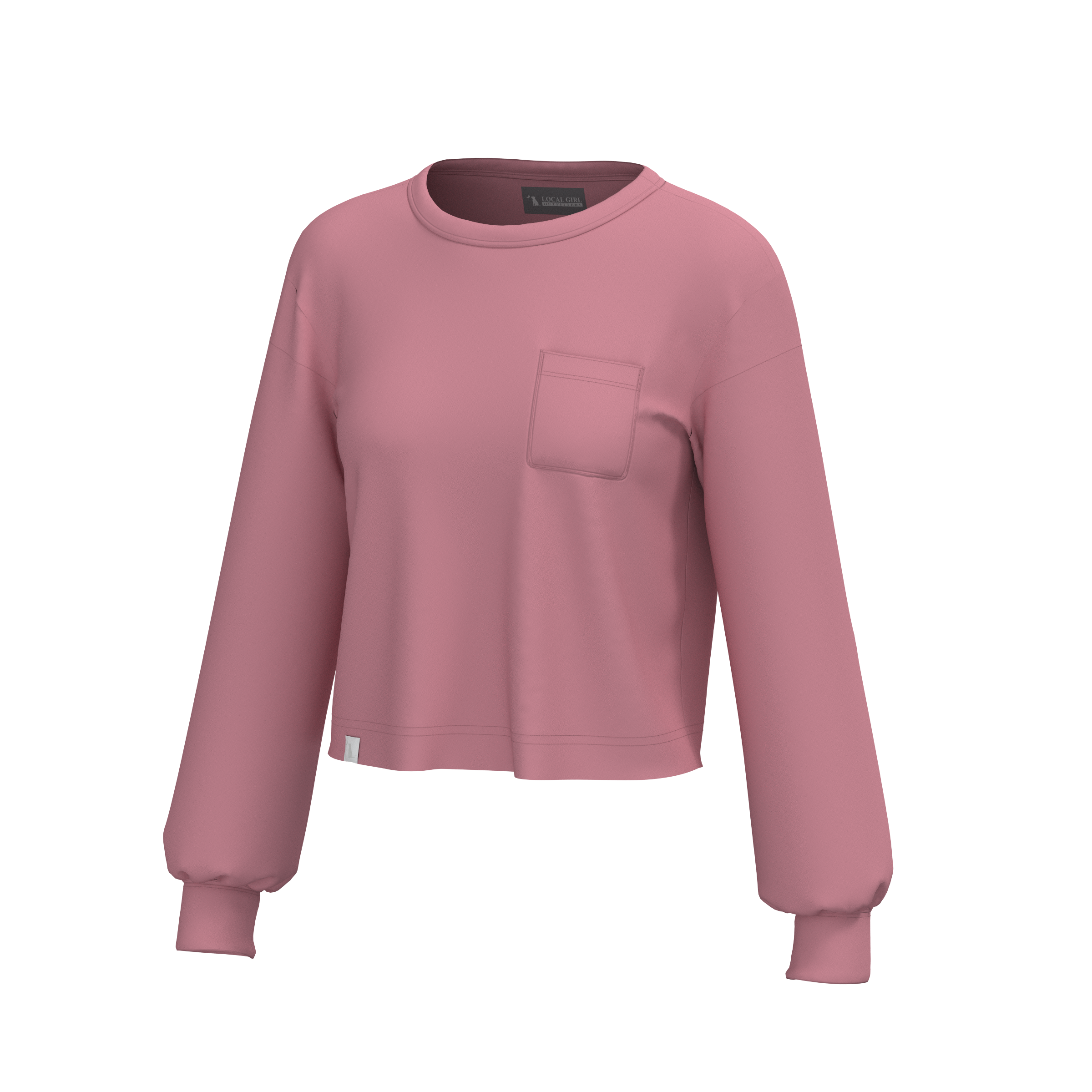 Local Girl Revive 2.0 Crew in Watermelon, front view