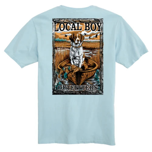 Local Boy Outfitters Morning Mission short-sleeve tee in Chambray