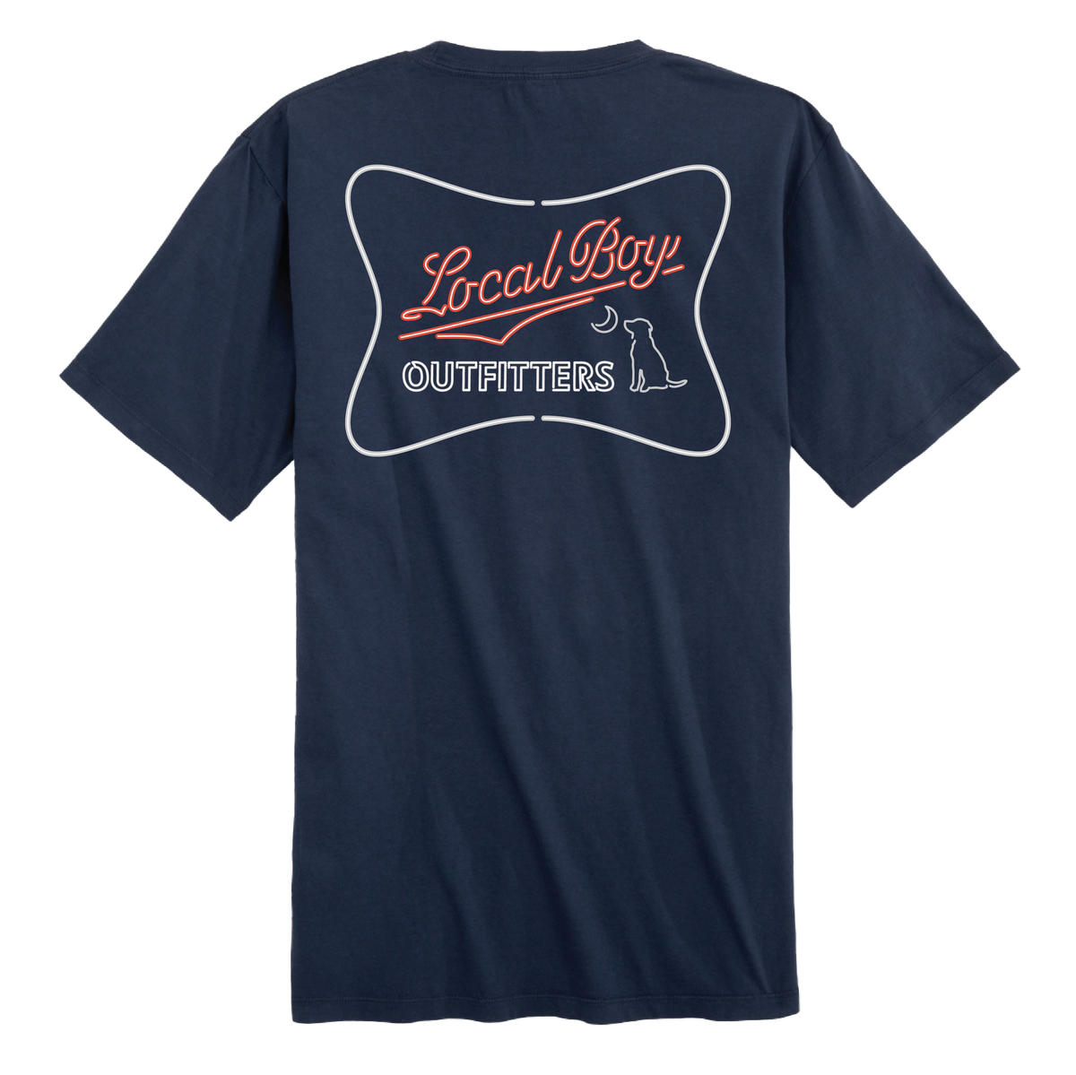 Local Boy Outfitters Neon High T-Shirt in China Blue