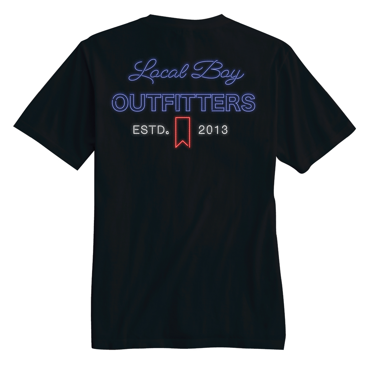 Local Boy Outfitters Neon Mich T-Shirt in Black