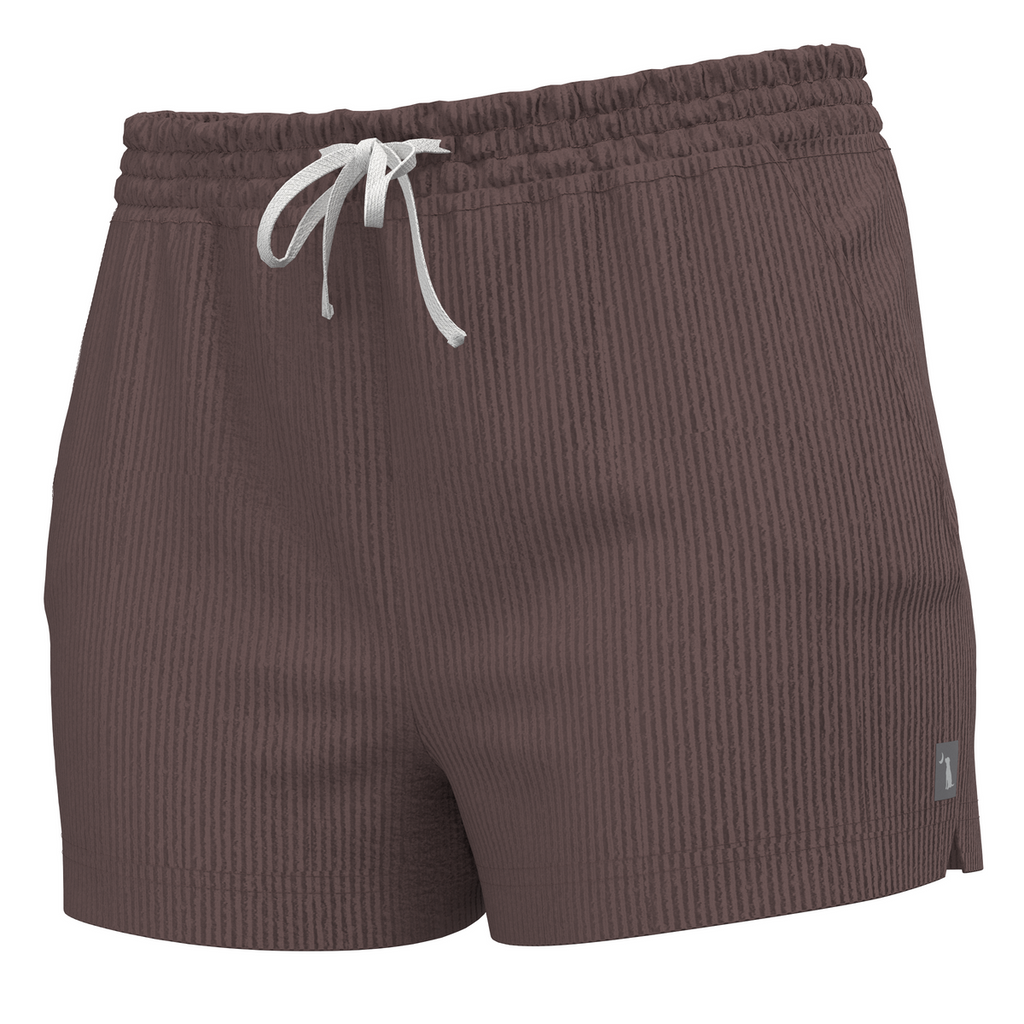 Local Girl Revive Shorts in Rose front view